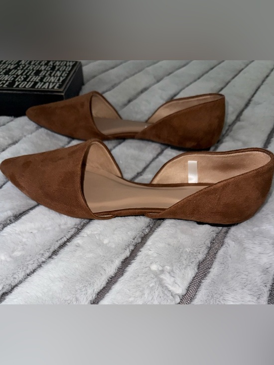 a new day Shoes - a new day Brown Suede D'Orsay Flats